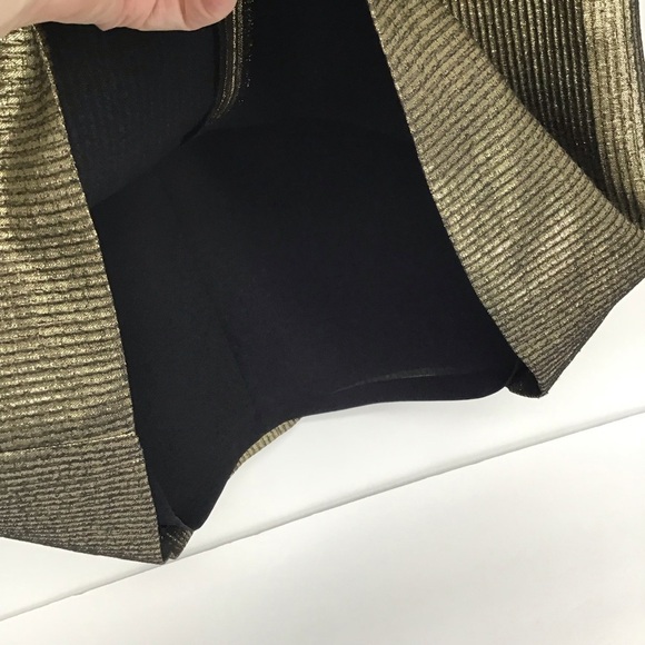 BCBGMaxAZARIA NWT “Judy” Gold Metallic Textured Sheath Dress Party Size XXS - Picture 4 of 10